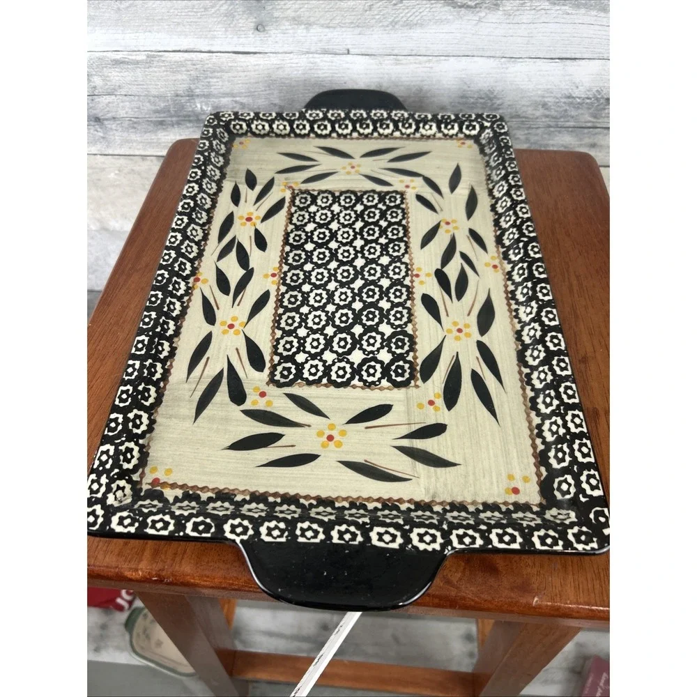 Temp-tations Old World Bakeware, Black, Tray, 14x10